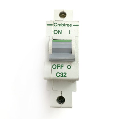 Crabtree Polestar 60C/32 C32 32A 32 Amp MCB Circuit Breaker Type C